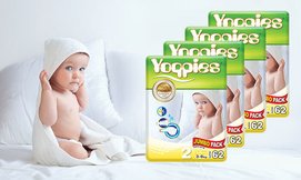 4 חבילות חיתולי פרמיום YOPPIES