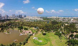 טיסה בכדור פורח בפארק הירקון