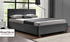 מיטה זוגית מרופדת HOME DECOR