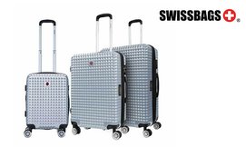 סט 3 מזוודות חכמות SWISS BAGS
