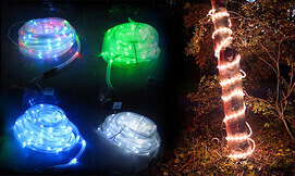 שרשרת נורות LED סולארית