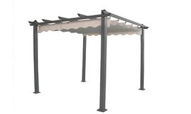 פרגולה 3x3 עם קירוי נפתח