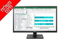 מסך מחשב LG, גודל 23.8 אינץ'