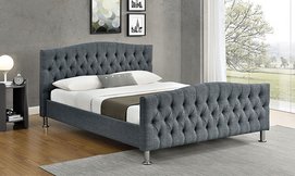 מיטה זוגית מרופדת HOME DECOR