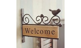 שלט WELCOME לכניסה לבית