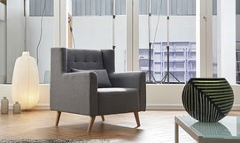 כורסה מרופדת לסלון HOME DECOR