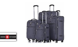 סט 4 מזוודות בד SWISS VOYAGER