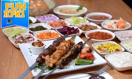 ארוחת שיפודים זוגית ב'אשכרה'