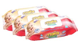 24 חבילות מגבונים לתינוקות