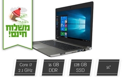 נייד TOSHIBA עם מסך 14 אינץ'