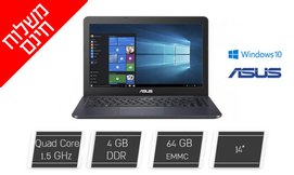 מחשב נייד ASUS עם מסך 14 אינץ'