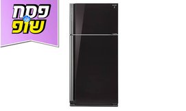 מקרר זכוכית מקפיא עליון SHARP