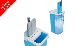 דלי פלא רב תכליתי עם מגב שטוח
