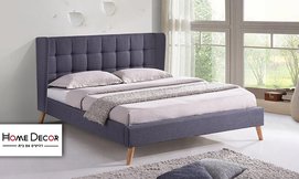 מיטה זוגית מרופדת HOME DECOR