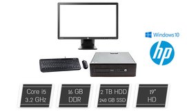 מחשב נייח HP עם סט אלחוטי