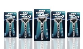 מארז 6 ידיות וסכינים Gillette