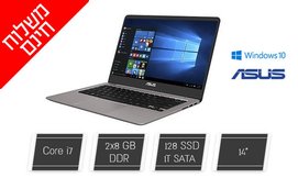 מחשב נייד ASUS עם מסך