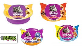 12 יחידות חטיפי Whiskas לחתול
