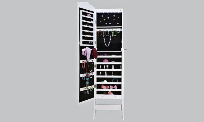 4 חגיגת Black Friday - מראת גוף משולבת ארון תכשיטים 4 חגיגת Black Friday - מראת גוף משולבת ארון תכשיטים