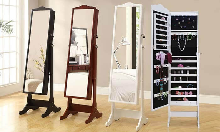 2 חגיגת Black Friday - מראת גוף משולבת ארון תכשיטים 2 חגיגת Black Friday - מראת גוף משולבת ארון תכשיטים