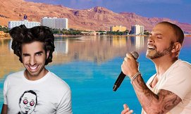 אייל גולן ואורי חזקיה בים המלח
