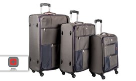סט 3 מזוודות בד SWISS TRAVEL