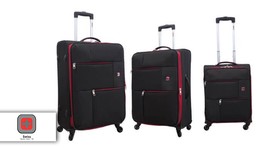 סט 3 מזוודות בד SWISS TRAVEL