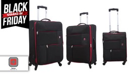 סט 3 מזוודות בד SWISS TRAVEL