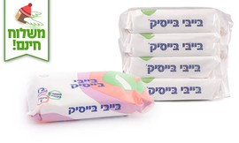 24 חבילות מגבוני בייבי בייסיק