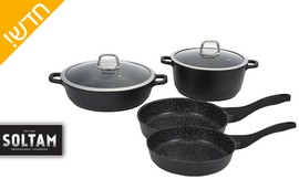סט 6 סירים ומחבתות סולתם
