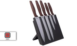 סט 5 סכינים עם מעמד SWISS