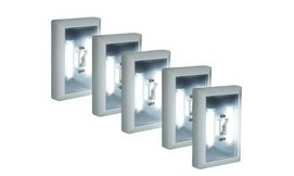 סט 5 מנורות LED נדבקות