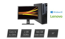 מחשב נייח LENOVO עם מסך מתנה