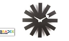 שעון קיר חצים Asterisk