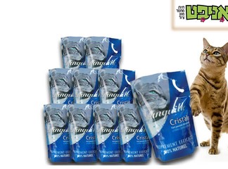 10 חבילות חול קריסטל לחתולים