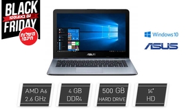 לפטופ ASUS עם מסך 14 אינץ'