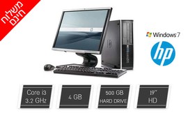 מחשב נייח HP עם מעבד i3