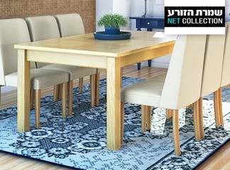 פינת אוכל עם 6 כיסאות