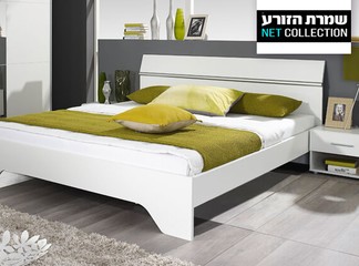 מיטה זוגית דגם אורבניקה ושידות