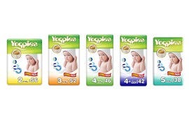 מארז 6 חבילות חיתולי Yoppies