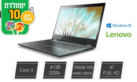 מחשב נייד LENOVO מסך מגע