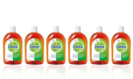 6 יחידות נוזל חיטוי Dettol