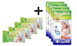 מארז 4 חבילות חיתולי Yoppies