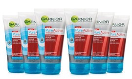 6 יח' ג'ל גרגרים פחם GARNIER