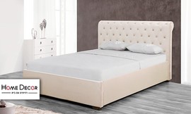 מיטה זוגית מרופדת HOME DECOR