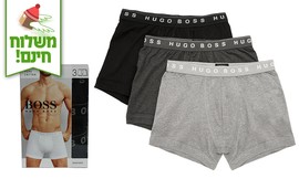 3 תחתוני בוקסר לגבר HUGO BOSS
