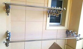 מתלה כביסה מתקפל ונצמד לקיר