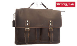 תיק עור מבית SWISS BAG