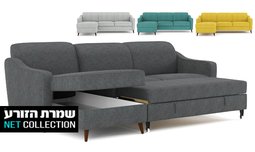 סלון נפתח למיטה זוגית דגם זולה